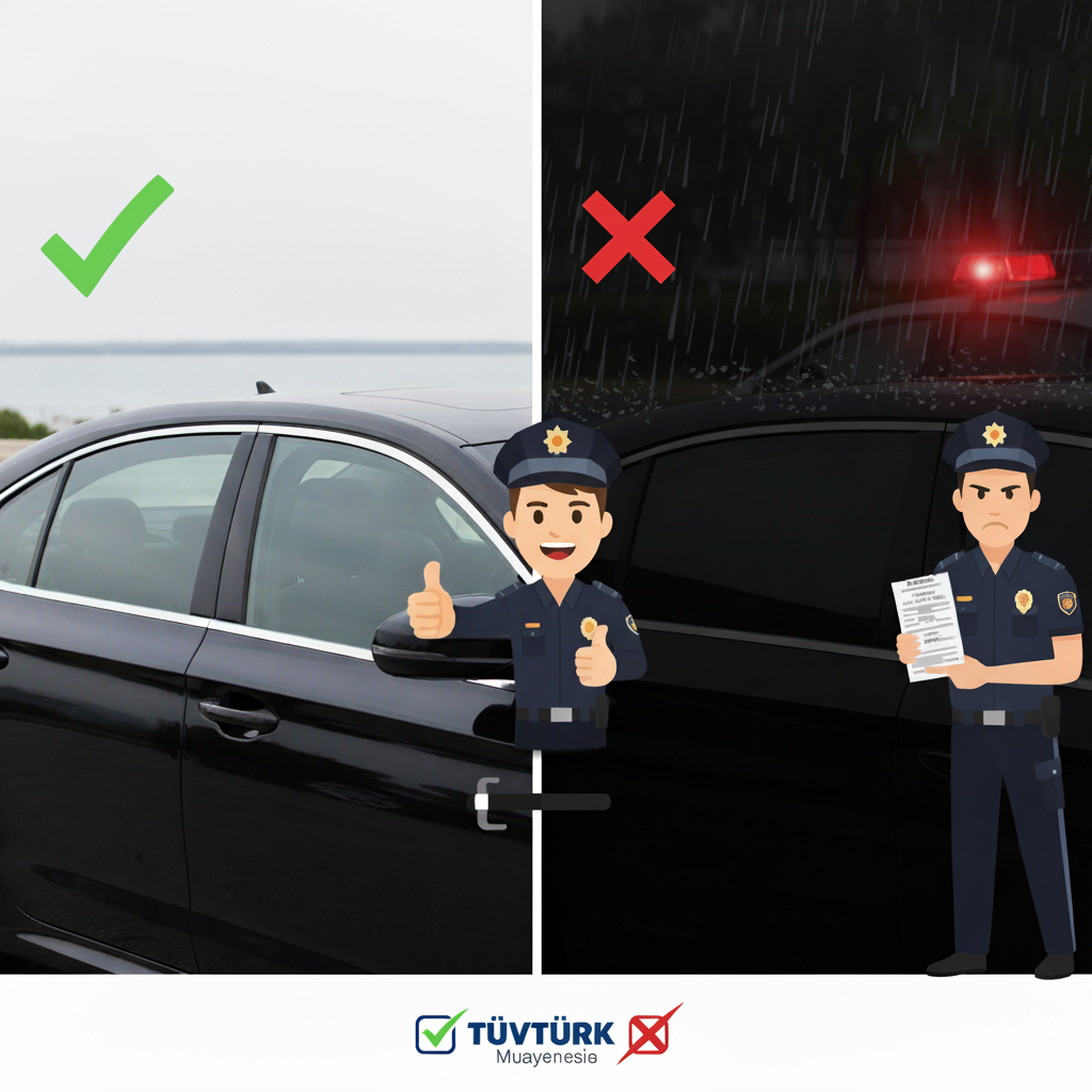 🚗 Araba Cam Filmi Yasak mı? Yasal Sınırlar, Cezalar ve Numara Seçimi