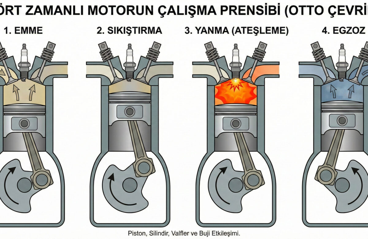  Araba Motoru Nasıl Çalışır?